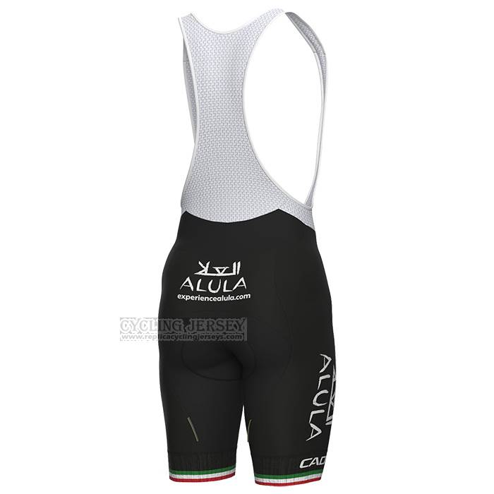2023 Cycling Jersey Jayco Alula Italy Champion Green White Red Short Sleeve and Bib Short